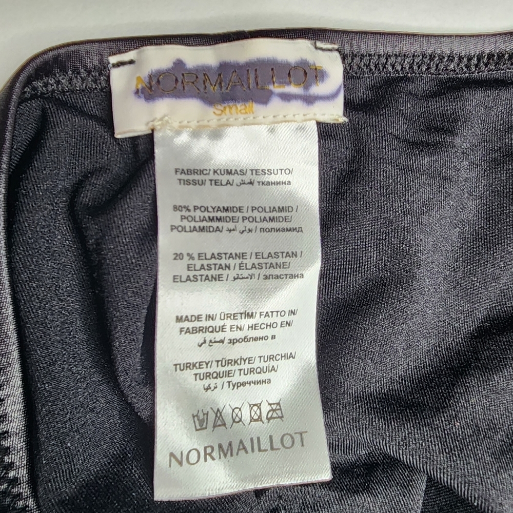 Normaillot Black String Bikini Bottoms Size Small… - image 6